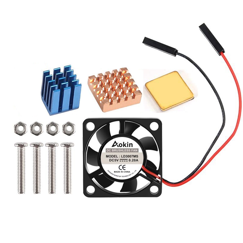 Turing Pi 2 - Ventilador com Parafusos e Dissipador de